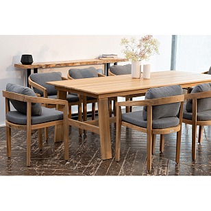 Обеденная группа из тика Joygarden Vento L, садовая мебель