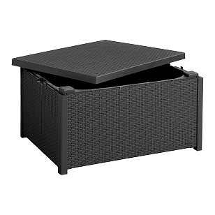 Стол Keter Arica storage графит для дачи Стол Keter Arica storage графит, садовая мебель
