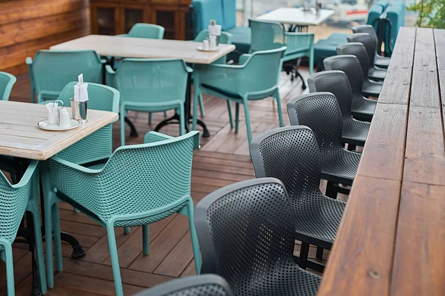 Стул барный Nardi Net Stool Цвет: антрацит 