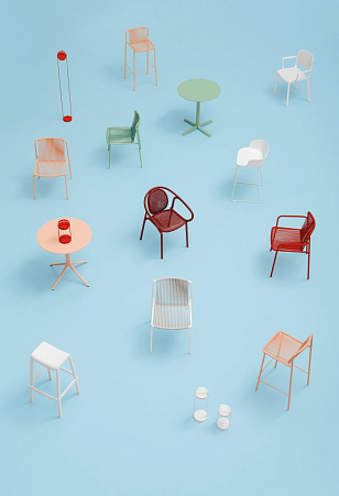 Табурет барный Pedrali Dome Цвет: светло-зеленый для дачи Табурет барный Pedrali Dome Цвет: светло-зеленый, садовая мебель