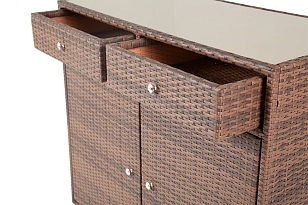 Плетёная тумба 4SIS Мальта Цвет: коричневый, садовая мебель