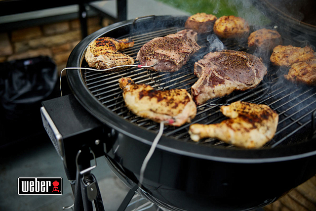 угольный гриль weber summit kamado e-6