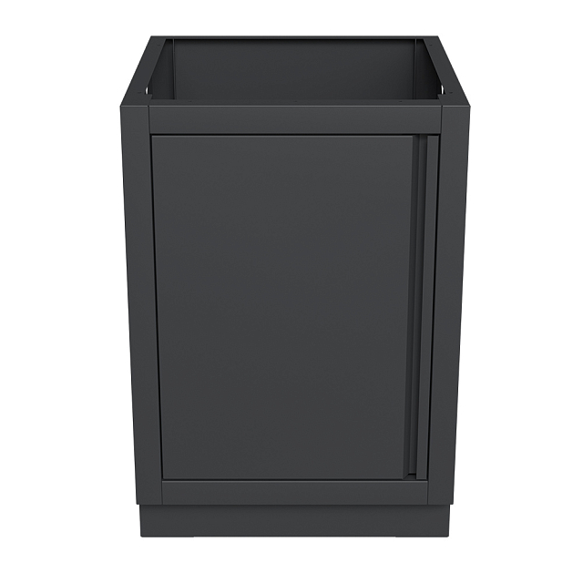 Тумба универсальная с дверцей и полкой 460 Черная