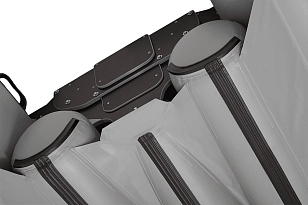 Лодка ПВХ Фрегат 390 FM Light Jet/L/S серая для хобби и пикника