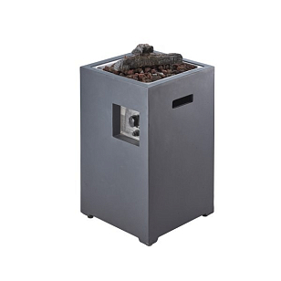 Уличный газовый камин Clifton Compact Square Slate, уличное оборудование