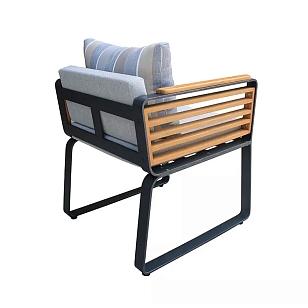 Обеденное кресло из алюминия Joygarden Aura для дачи Обеденное кресло из алюминия Joygarden Aura, садовая мебель