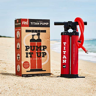 Насос для SUP-доски двойной RED PADDLE TITAN PUMP для серфинга Насос для SUP-доски двойной RED PADDLE TITAN PUMP