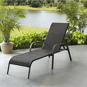 Шезлонг-лежак Lite Berna Brown для дачи Шезлонг-лежак Lite Berna Brown, садовая мебель