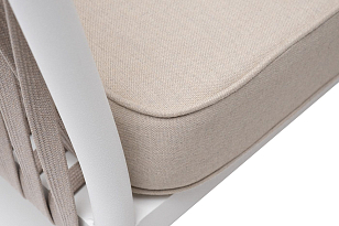 Кресло 4SIS Касабланка Цвет: белый муар, бежевый для дачи Кресло 4SIS Касабланка Цвет: белый муар, бежевый, садовая мебель