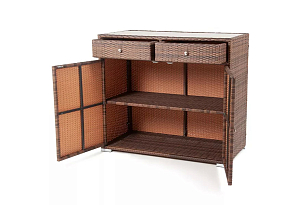 Плетёная тумба 4SIS Мальта Цвет: коричневый, садовая мебель