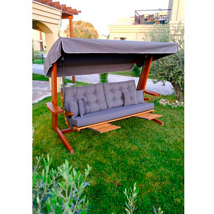 Качели премиальные четырёхместные Lite Luna Deluxe для дачи Качели премиальные четырёхместные Lite Luna Deluxe, садовая мебель