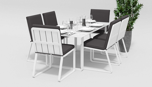Стул Gardenini Vogle White anthracite 