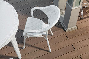 Кресло Tilia Flash-R Цвет Белый для дачи Кресло Tilia Flash-R Цвет Белый, садовая мебель