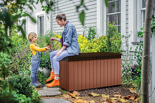 Сундук Keter Darwin Box 570 л коричневый для дачи Сундук Keter Darwin Box 570 л коричневый, садовая мебель