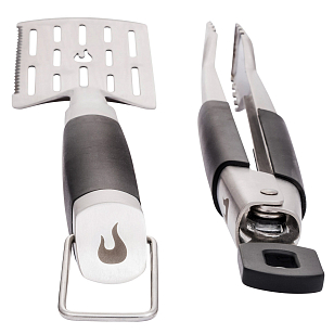 Набор инструментов Char-Broil Medallion Series 2 шт (лопатка+щипцы) для приготовления пищи Набор инструментов Char-Broil Medallion Series 2 шт (лопатка+щипцы) для сада