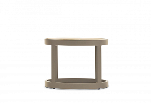 Набор из двух табуретов и столика Brafritid Tumba бежевый, садовая мебель