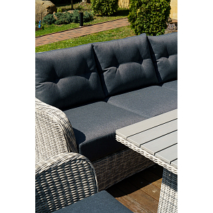 Лаунж зона Lite Venezia (2 дивана, 2 стола, 2 кресла) Цвет: серый, садовая мебель