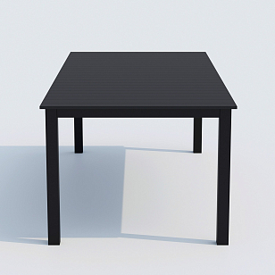 Обеденная группа Ideal Patio Dolla Festa Plus 220 Цвет: карбон, чёрный, садовая мебель