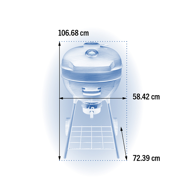 угольный гриль napoleon pro22k-leg