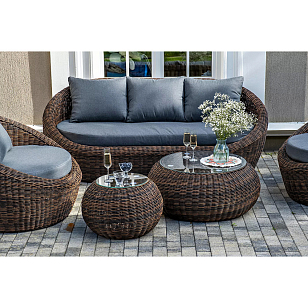 Лаун-зона 4SIS Барселона, цвет коричневый, садовая мебель