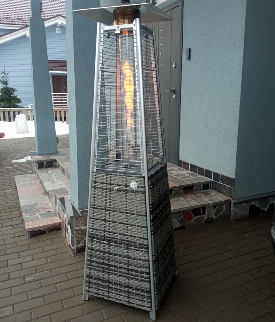 Уличный газовый обогреватель WWT 13I Rotang Grey Mini 