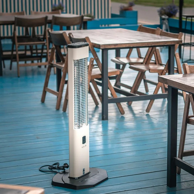 Уличный электрический обогреватель Luxeva VR beige 2500 