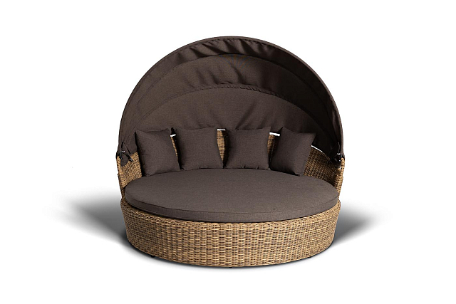 Круглый шезлонг 4SIS Стильяно Цвет: соломенный 