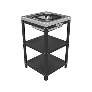 Стол Grillver разделочный с мойкой 500 из нержавеющей стали для сада