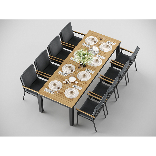 Стол Gardenini Bella 280 Карбон 