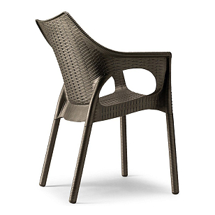 Кресло Scab Design Olimpia Trend Цвет: серый для дачи Кресло Scab Design Olimpia Trend Цвет: серый, садовая мебель