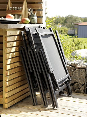 Кресло складное Brafritid Andy антрацит, садовая мебель