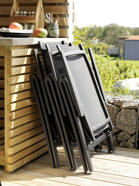 Кресло складное Brafritid Andy антрацит 