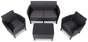 Лаунж зона Keter Salemo set серый, садовая мебель