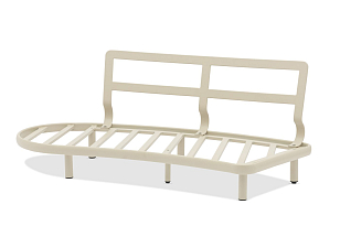 Лаунж зона (диван и овальный столик) Brafritid Gotland бежевый, алюминий, садовая мебель