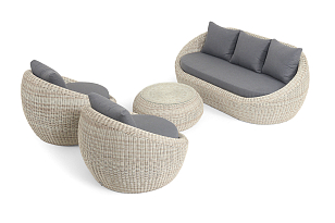 Лаун-зона 4SIS Барселона, цвет бежевый, садовая мебель