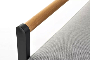 Лаунж зона из алюминия Joygarden Maya L Цвет: темный графит, садовая мебель