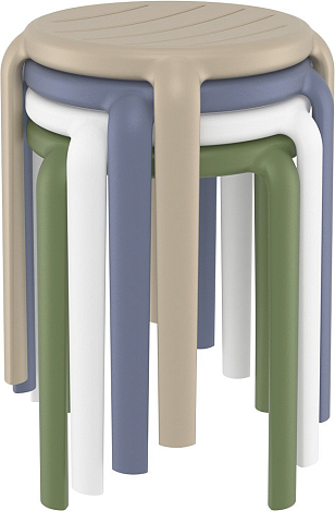 Табурет Siesta Contract Tom 45 Цвет: бежевый, садовая мебель