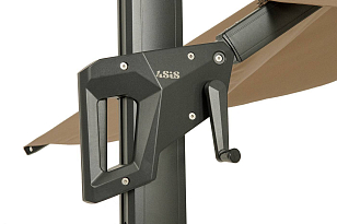 Зонт садовый 4SIS Римини 3 х 3 м, боковая опора, тент бежевый, садовая мебель