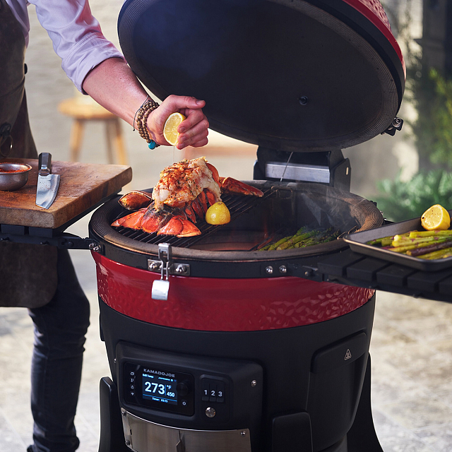 Керамический гриль Kamado Joe Konnected II Red