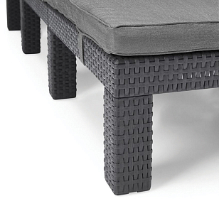 Шезлонг садовый Keter Daytona серый для дачи Шезлонг садовый Keter Daytona серый, садовая мебель