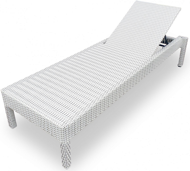 Шезлонг-лежак плетеный Tagliamento GS925 Цвет: белый 