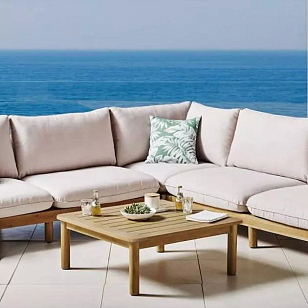 Кофейный стол из тика квадратный Joygarden Bungalow для дачи Кофейный стол из тика квадратный Joygarden Bungalow, садовая мебель