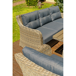 Диван треххместный Lite Venezia Цвет: коричневый, садовая мебель