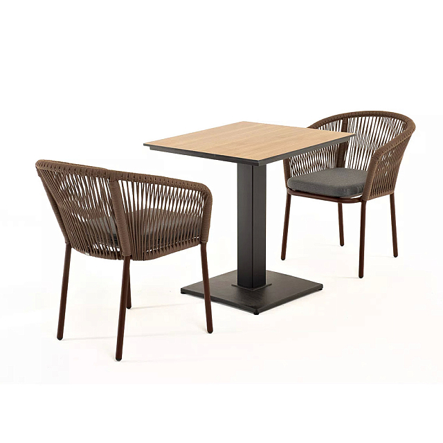 Обеденная группа 4SIS Каффе на 2 персоны, столешница "дуб" 