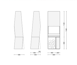 Дровяной гриль NOX BBQ 01 для сада