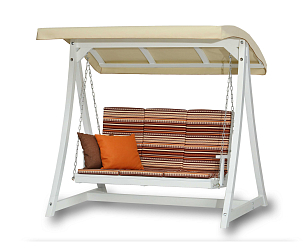 Качели садовые Leda Цвет: белый, садовая мебель