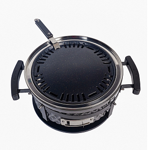 Настольный керамический гриль Diamond Egg Tabletop Grill Цвет: серый для сада