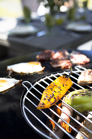 Чаша для костра La Hacienda Pittsburgh Plancha для сада и загородного дома Чаша для костра La Hacienda Pittsburgh Plancha, уличное оборудование