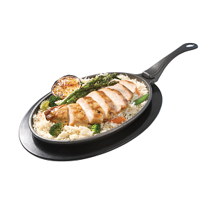 Чугунная сковорода со съемной ручкой Napoleon (овальная) для сада