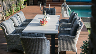 Стол Lite Parkland серый, садовая мебель